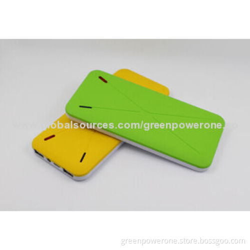 Power Banks with 12,000mAh, Two-USB Output, 5V, 1A Input